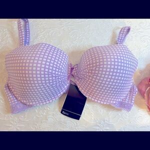 🛍Flame Lace Floral Print Fashion Bras size :32B